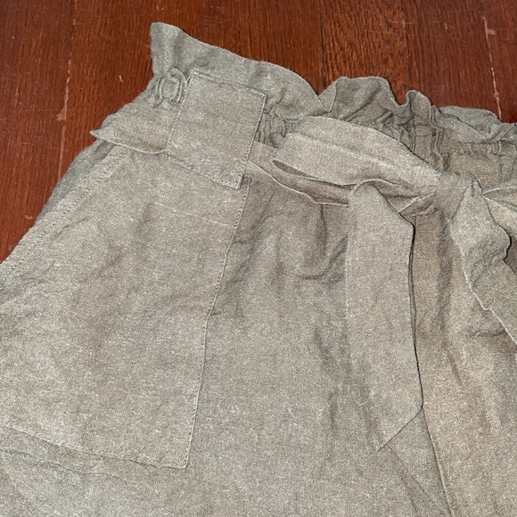 Women's Tobi Joelle Paperbag Waist Tie Belt Shorts XL - Picture 2 of 16